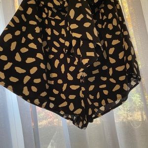 LuLu Black and White Polkadot Romper